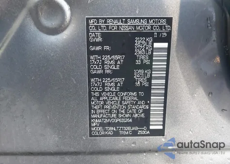 2016 Nissan Rogue S/Sl/Sv из США, поврежденный, VIN KNMAT2MV0GP631264